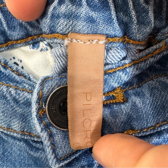 Anthropologie Pilcro Beach Cargo Mid-Rise Barrel Jeans Joggers Size 25 - Picture 5 of 10